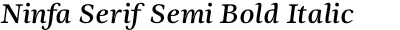 Ninfa Serif Semi Bold Italic
